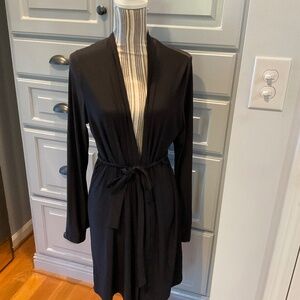 APT 9 Black Bath Robe with Belt, Size M